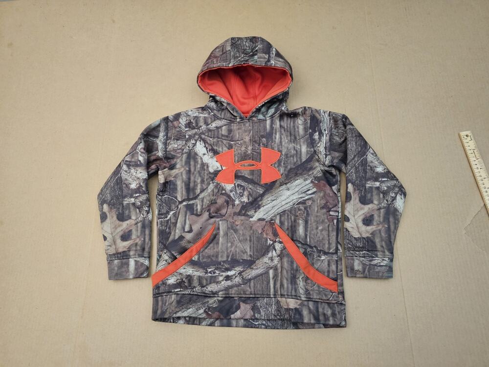 Under Armour Youth M Loose Fit Mossy Oak Break Up Pullover Hoodie Sweatshirt